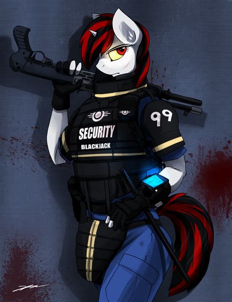 blackjack fallout equestria anthro.